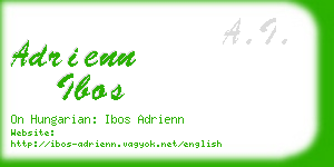 adrienn ibos business card